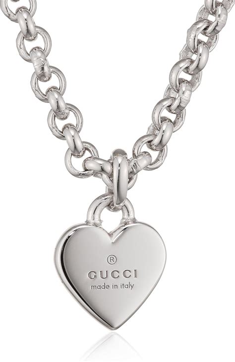 gucci necklace trademark|trademark necklace with heart pendant.